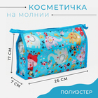 Косметичка на молнии, цвет голубой 9837761 - фото 10664854