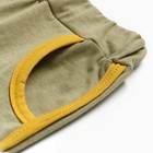 Комплект (майка/шорты) детский, цвет авокадо/полынь, рост 80 см - фото 24292123