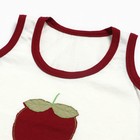 Комплект (майка/шорты) детский, цвет клубника/бордо, рост 80 см - фото 22497815