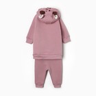 Комплект (кофточка/штанишки) детский НАЧЁС, цвет пудра, рост 62 см - фото 22498455