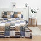 Постельное бельё 2 сп Экономь и Я «Лоскутное полотно», 173х215см, 175х214см, 50х70см-2шт, 60г/м2, микрофибра - фото 25305532