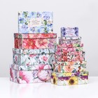 Набор коробок 10 в 1 "Цветочная галактика", 30 х 19 х 12 - 12 х 6,5 х 4 см - фото 25479203