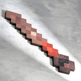 Сувенир деревянный 'Нож', 20 см, пиксельный