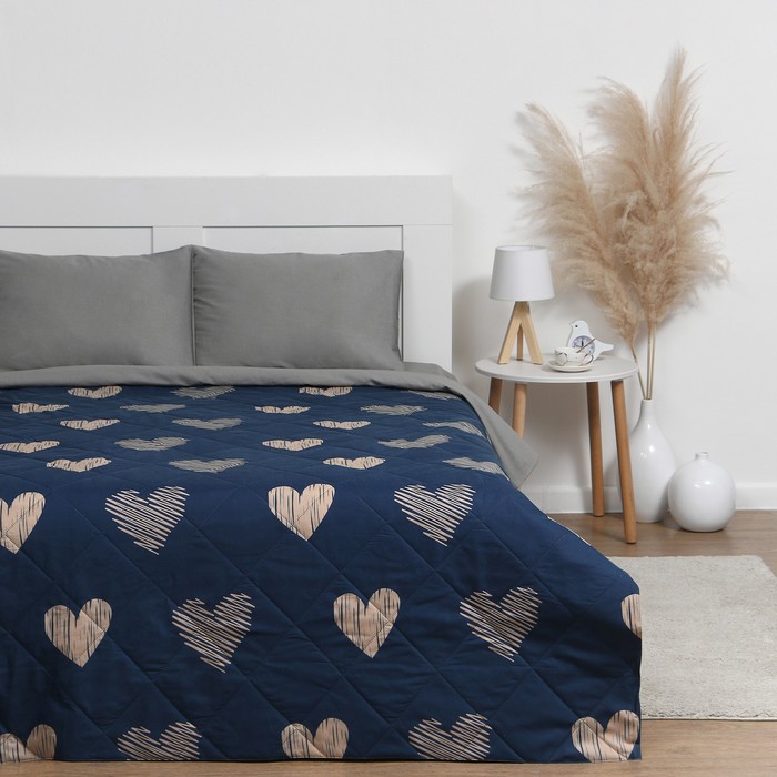 

Покрывало LoveLife евро Golden hearts 200*210±5см, микрофайбер, 100% п/э