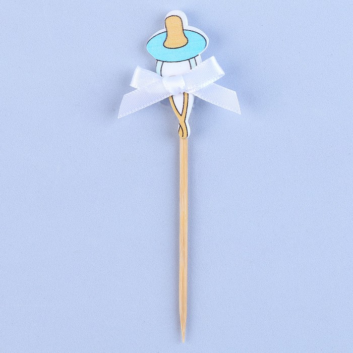 Шпажка «Соска», голубая, в наборе 6 штук 9825355