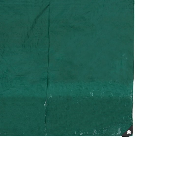 Тент защитный, 8 × 5 м, плотность 90 г/м², люверсы шаг 1 м, тарпаулин, УФ, зелёный - фото 1884240655