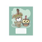 Тетрадь 12 листов в частую косую линию Calligrata «Животное племя», обложка мелованный картон, ВД-лак, блок офсет, белизна 95%, МИКС - Фото 5