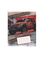 Тетрадь 12 листов в линейку, Calligrata «Внедорожник», серые листы, МИКС (комплект 20 шт) - фото 57977689