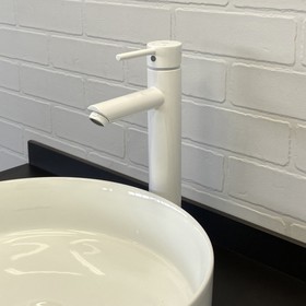 Смеситель для раковины Comforty FC018B-CKBT, картридж 35 мм, цвет белый