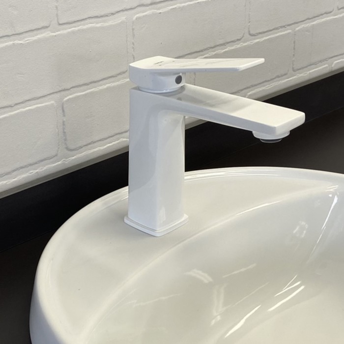 Смеситель для раковины Comforty FC071A-CKBT, картридж 35 мм, цвет белый