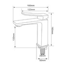 Смеситель для раковины Comforty FC071A-CKBT, картридж 35 мм, цвет белый - Фото 8