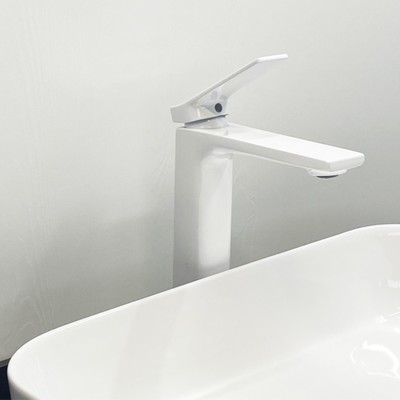 Смеситель для раковины Comforty FC071B-CKBT, картридж 35 мм, цвет белый