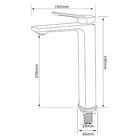 Смеситель для раковины Comforty FC071B-CKBT, картридж 35 мм, цвет белый - Фото 9