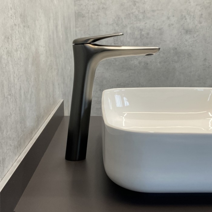 Смеситель для раковины Comforty FC074B-CGT, картридж 35 мм, цвет графит