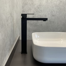 Смеситель для раковины Comforty FC045B-CMT, картридж 35 мм, цвет чёрный матовый