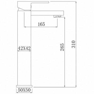 Смеситель для раковины Comforty FC045B-CMT, картридж 35 мм, цвет чёрный матовый