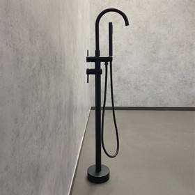 Смеситель напольный для ванны Comforty FE018M-CMT, цвет чёрный матовый
