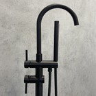 Смеситель напольный для ванны Comforty FE018M-CMT, цвет чёрный матовый - Фото 2