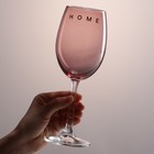 Бокал для вина «Home», 360 мл, розовый - фото 8149364