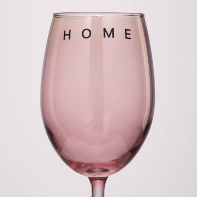 Бокал для вина Home, 360 мл, розовый