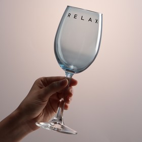 Бокал для вина «Relax», 360 мл, синий