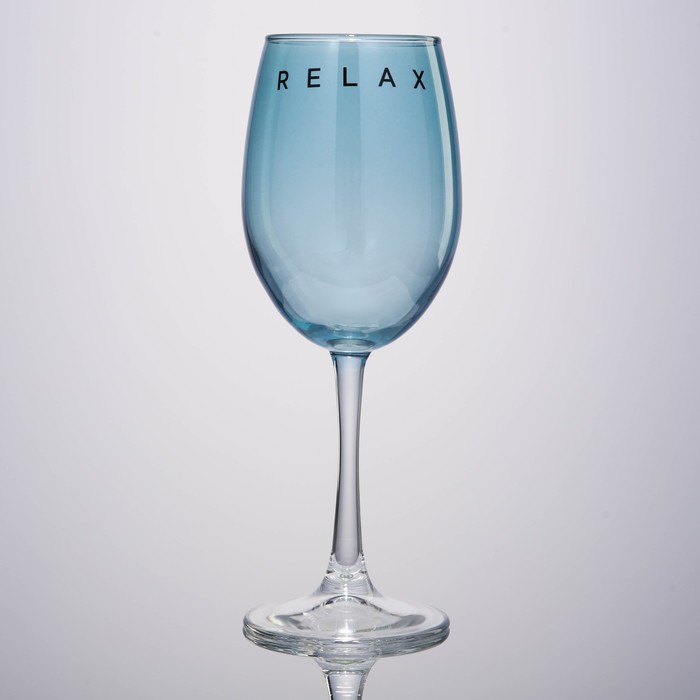 Бокал для вина «Relax», 360 мл, синий - Фото 1