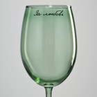 Бокал для вина «За любовь», 360 мл, зеленый - Фото 2