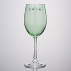 Бокал для вина с надписью Wine, 360 мл, зелёный - Фото 4