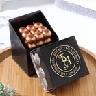 Свеча фигурная "Баблс" большой куб, 5х5х5 см, бронза, в коробке - Фото 3