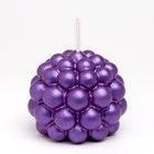 Свеча фигурная "Баблс" круглый, 5,5х5,5 см, фиолетовый, в коробке - фото 7162843