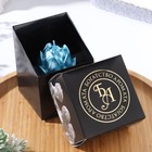 Свеча фигурная "Лотос", 6,6х6,5 см, бирюзовый, в коробке - фото 22638687