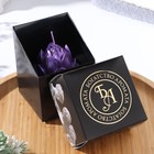 Свеча фигурная "Лотос", 6,6х6,5 см, фиолетовый, в коробке - Фото 3