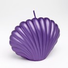 Свеча фигурная "Ракушка", 4х9х6,5 см, фиолетовый, в коробке - Фото 5