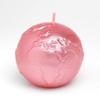 Свеча фигурная "Шар. Планета", 6х5,5 см, розовый перламутр, в коробке - фото 7154938