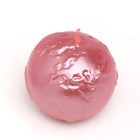 Свеча фигурная "Шар. Планета", 6х5,5 см, розовый перламутр, в коробке - Фото 6