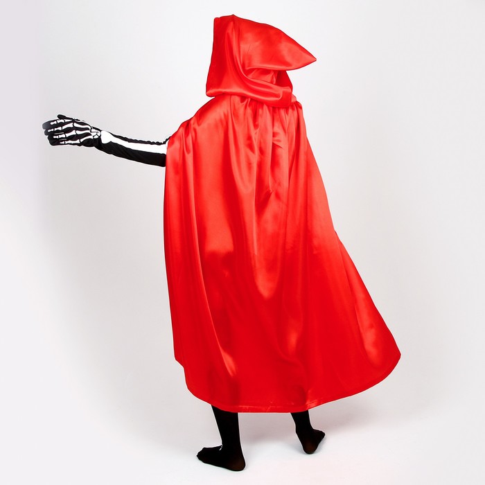 Карнавальный костюм «Хэллоуин красный», плащ 120 см, маска, гольфы, перчатки - фото 1884240711