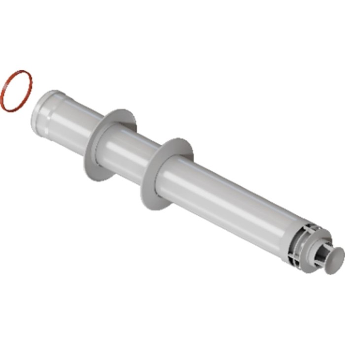 Элемент дымохода конденсационный ROMMER RCA-6010-000700, СТАНДАРТ, труба 770 мм, d=60/100 мм