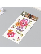 Переводные тату на тело цветные «Распустившиеся бутоны», 10×20.5 см - фото 68117253