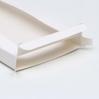 Коробка под плитку шоколада, белая, с окном 17.1×8×1.4 см - Фото 3