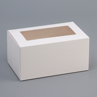 Коробка складная с окном 16×10×8 см