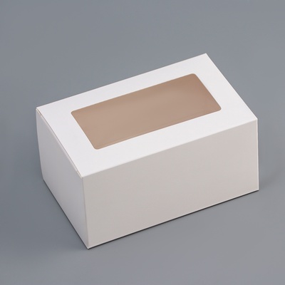 Коробка складная с окном 16×10×8 см