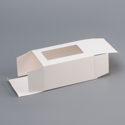 Коробка складная с окном 16×10×8 см