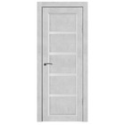 Дверь межкомнатная комплект «B-2/07», со стеклом, 2000××700 мм, цвет бетон снежный 9821007