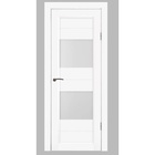Дверь межкомнатная комплект «М-1/08», со стеклом, 2000×900 мм, цвет белая шагрень 9821109