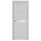 Комплект межкомнатной двери «С-1/07», со стеклом, 2000×600 мм, цвет бетон снежный 9821230