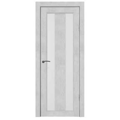 Комплект межкомнатной двери Т-1/07 Бетон снежный 2000x600