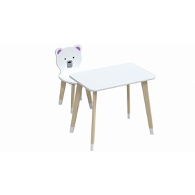 Комплект из детского стола и стула «Каспер. Абвиль. Мишка»