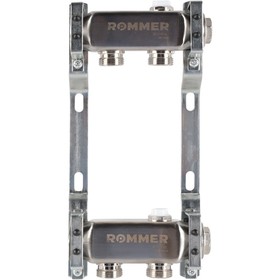 Коллектор ROMMER RMS-4401-000002, 1"х3/4", 2 выхода, для радиаторной разводки, нерж. сталь
