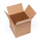 Коробка складная, бурая, 20 х 20 х 20 см - фото 319627663