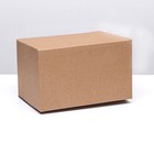 Коробка складная, бурая, 25 х 15 х 15 см - Фото 2